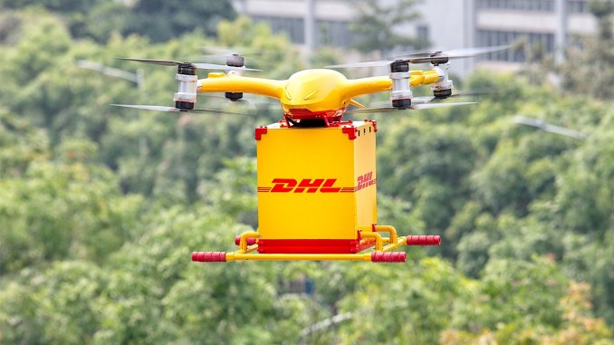 DHL осуществила первую беспилотную доставку в Китае